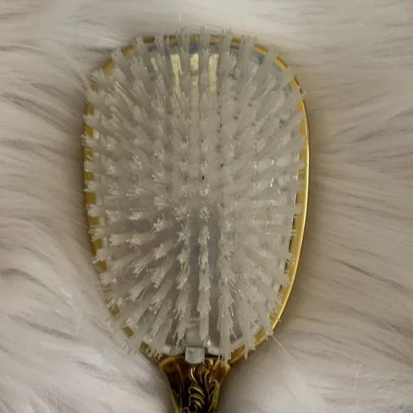 vintage gold hair brush - Picture 5 of 12